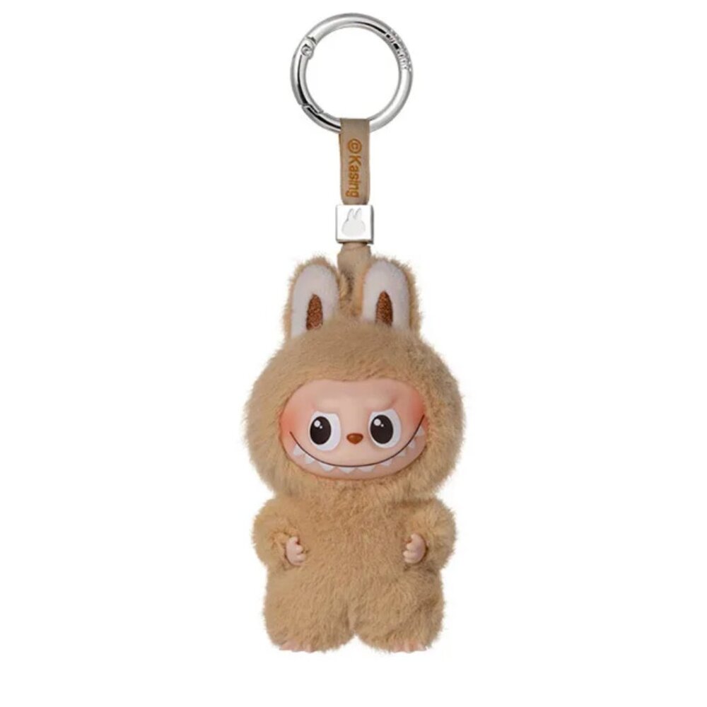 THE MONSTERS mini Labubu Pin for Love Series Vinyl Plush Pendant letter S